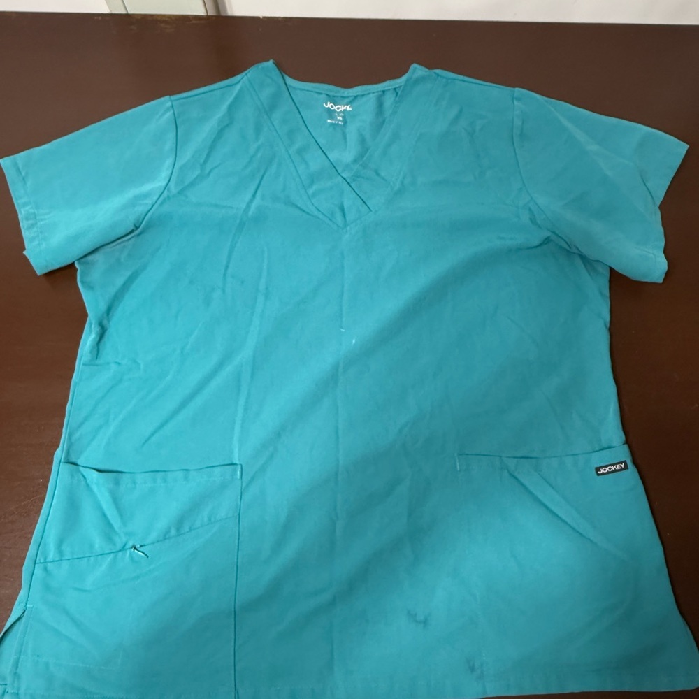 Jockey Teal V-Neck Women's Scrub Top